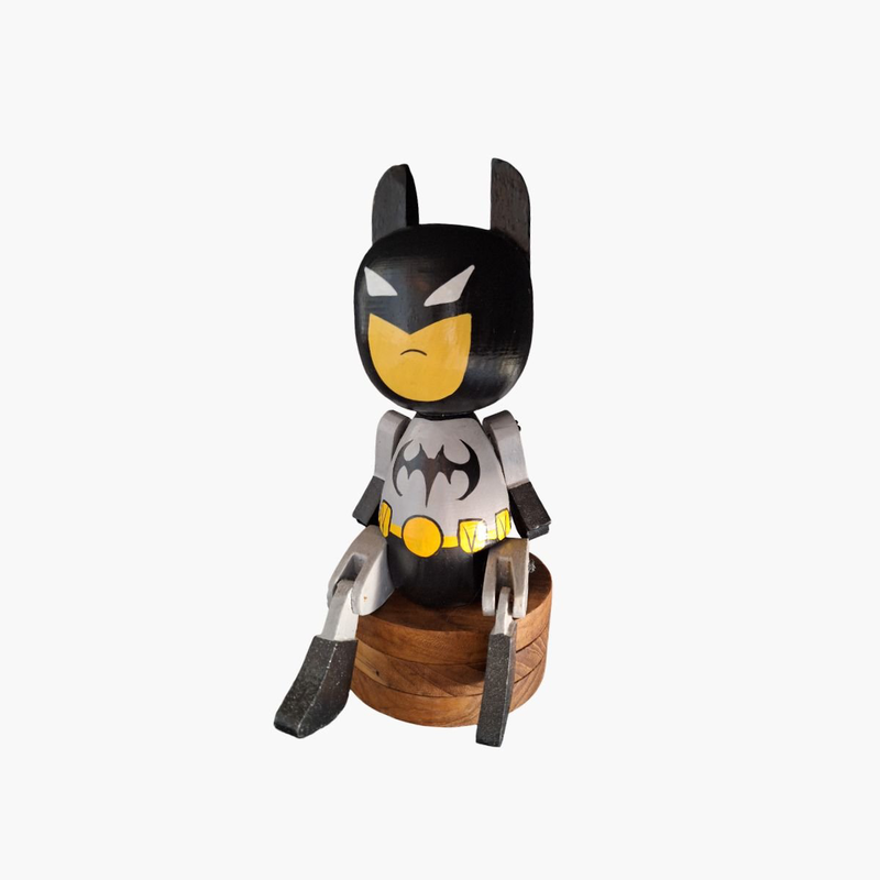 Baby batman wooden puppet, , medium-null