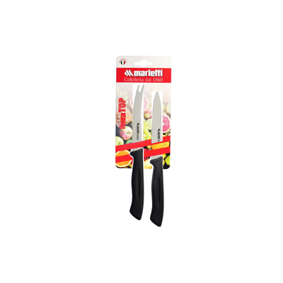 Marob linea peeling knife set 2pcs black handle, , medium