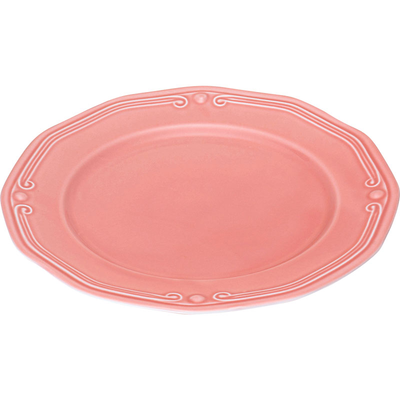 Athenee πιατο ρηχο 27cm πορσελανη ροζ, , medium