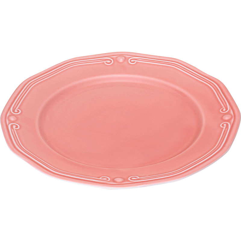 Athenee πιατο ρηχο 27cm πορσελανη ροζ, , medium-null