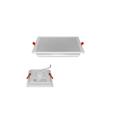 Square panel 15w 3000k hot light, Yellow, medium