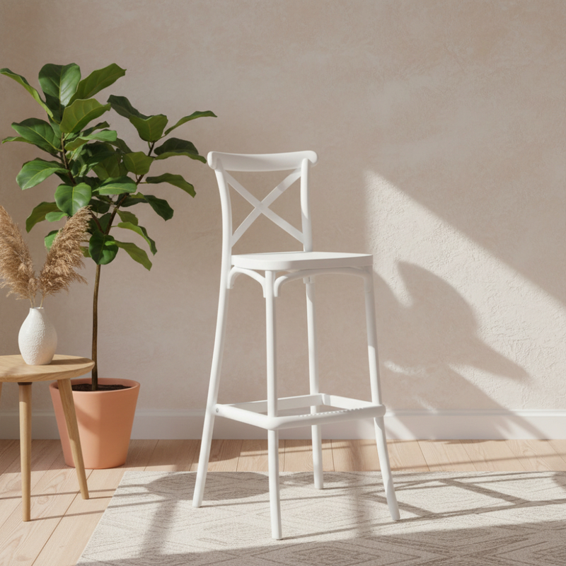 Jenny bar stool - white, , medium-null