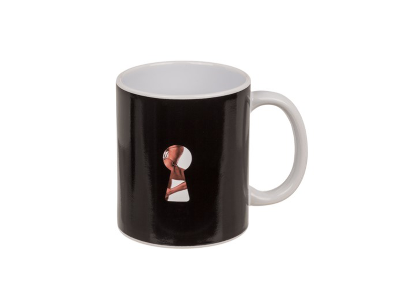 Stoneware heat change mug stripper girl 300ml, , medium-null