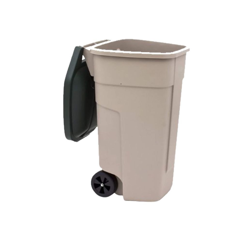 Product image: Curver κάδος απορριμμάτων με ρόδες & καπάκι, ιδανικός για εξωτερική χρήση & ανακύκλωση, , medium-null