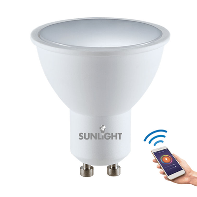 Sunlight led 4.8w smart lamp gu10 380lm rgb+cct Wi-Fi tuya app