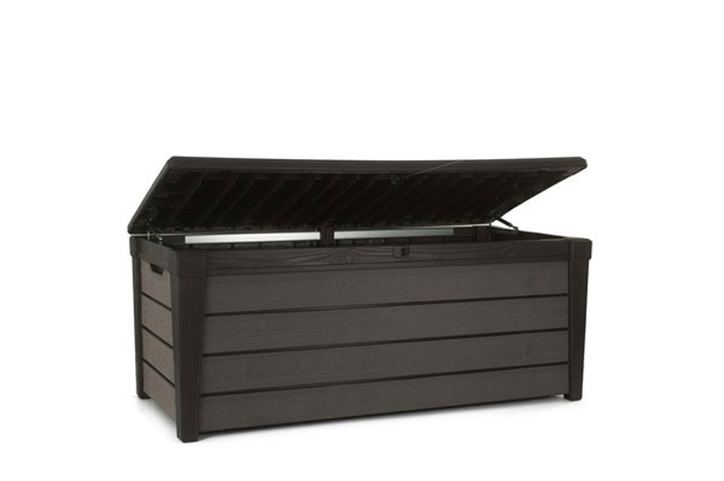 Keter brushwood cushion box 145x69.5x60.3cm 454l brown/beige, , medium image number null