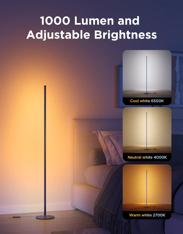 Govee floor lamp lite smart rgbicw corner lamp supports matter, , medium-null