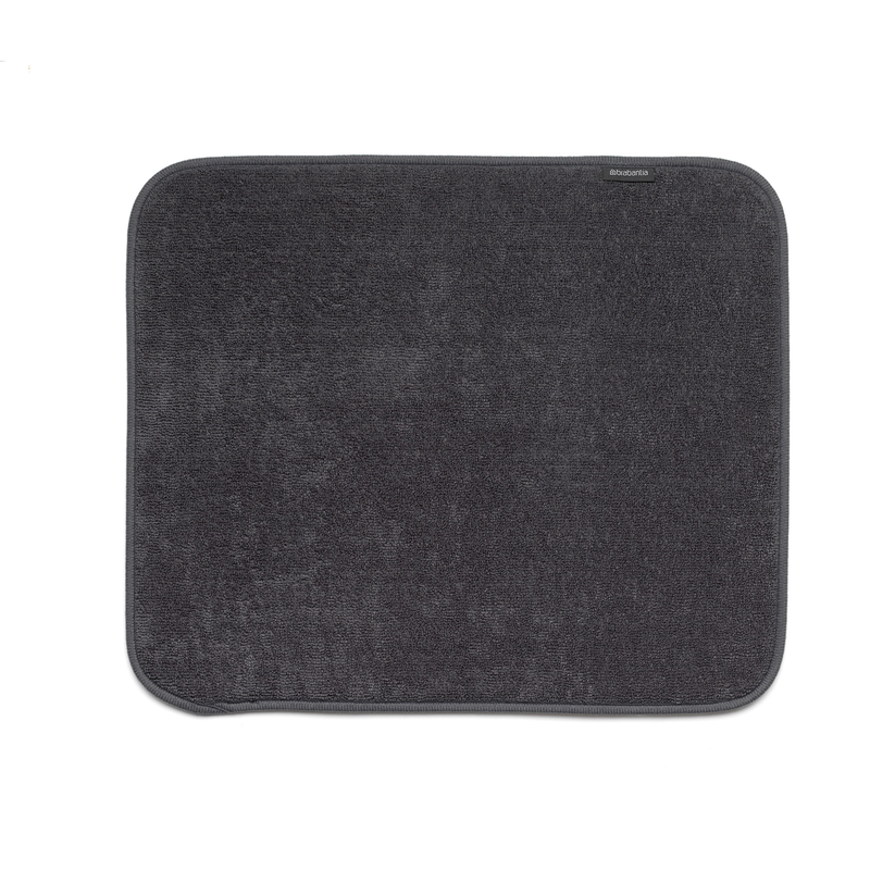 Brabantia microfibre dish drying mat 47x40cm dark grey, , medium image number null