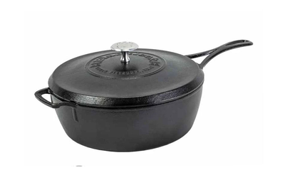 Blacklock *49* - deep frying pan with lid - 3.78lt, , medium