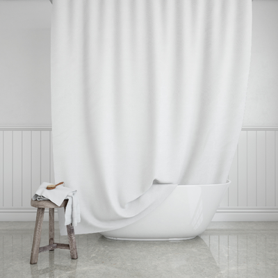 Shower curtain180x200cm poly white