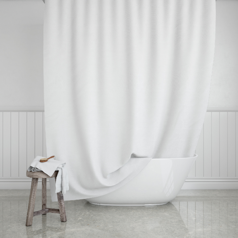 Shower curtain180x200cm poly white, , medium image number null