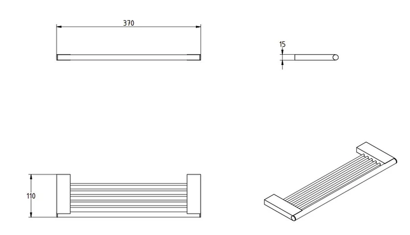 Omega shower shelf, , medium-null