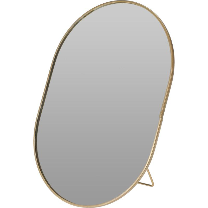 Metal mirror 16x22cm - gold, , medium-null