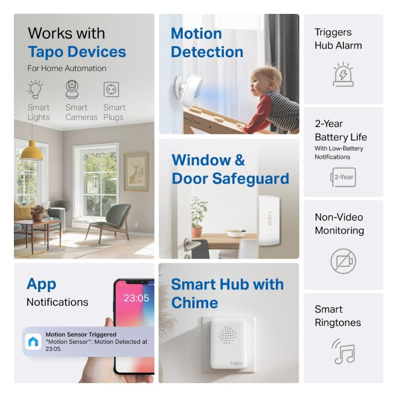 Tp link tapo smart senson starter kit - white, , medium image number null