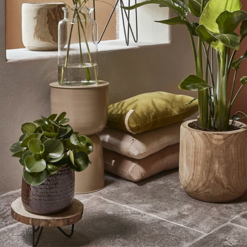 Mica pia tree trunk side table 14x29cm light brown, , medium-null