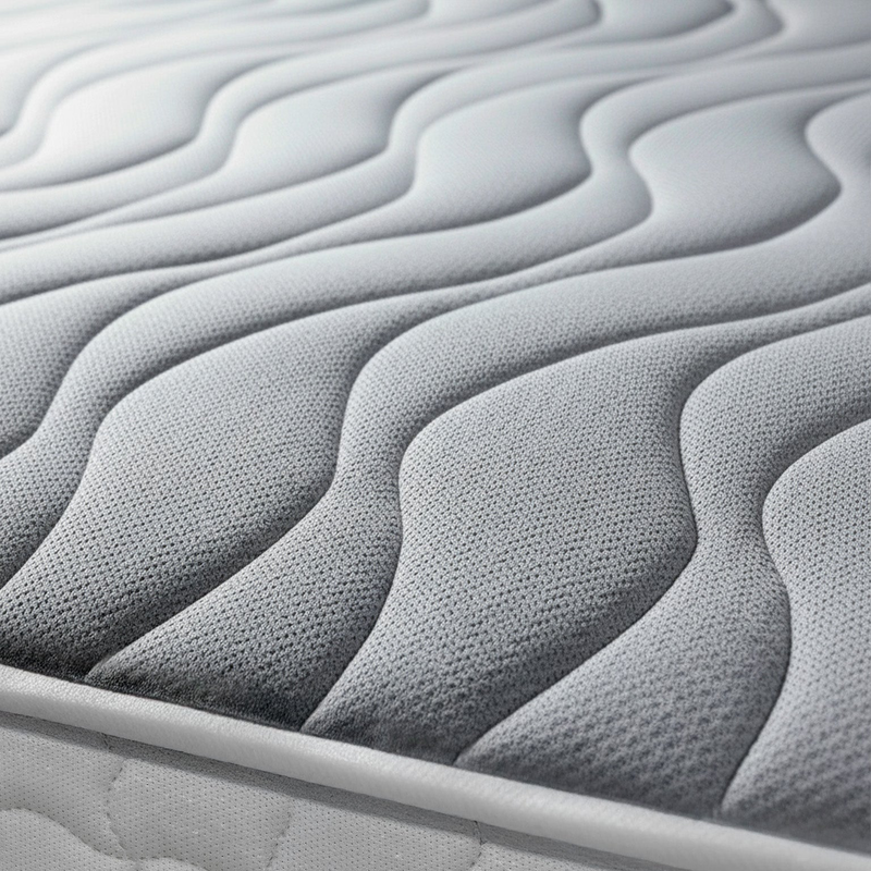 Double mattress 180 x 200 cm viscoelastic foam with 9 zones height 25 cm orthopedic breathable hypoallergenic anti-mite and antibacterial cover medical product class 1-null