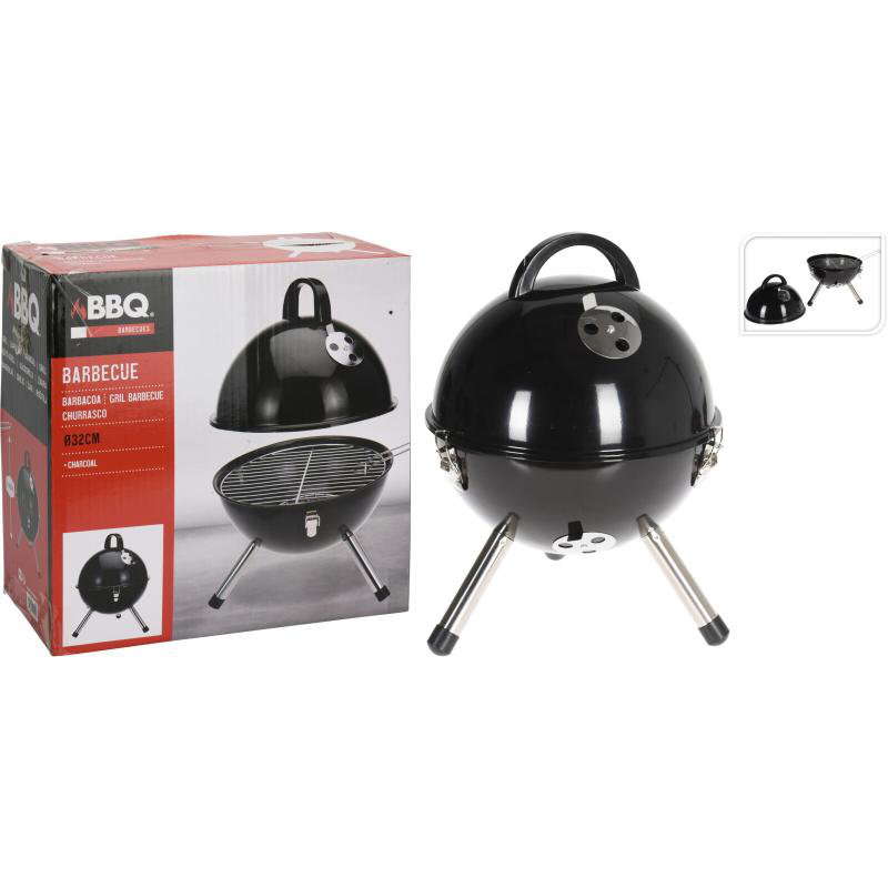 Bbq spherical 31cm - black, , medium image number null