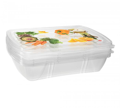 Snips fresh container rectangular 1l 3pcs, , medium