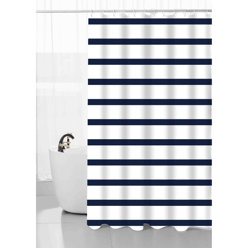 Product image: Shower curtain 180x180cm - blue lines, , medium-null