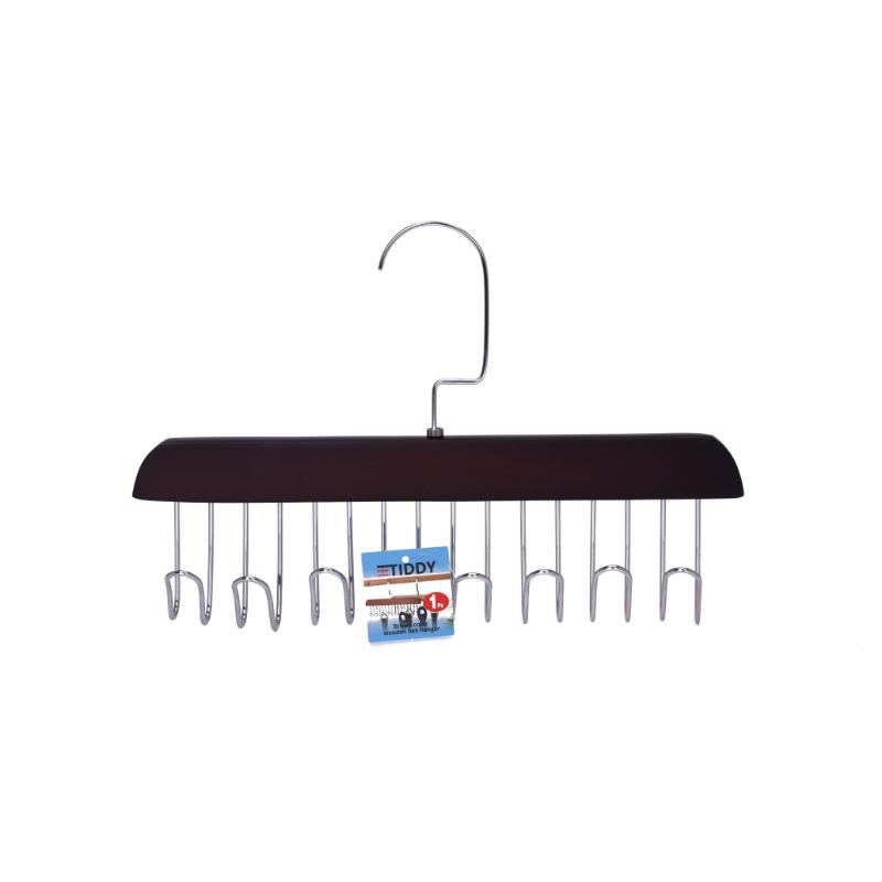 Wooden belt hanger - natural wood color, , medium-null