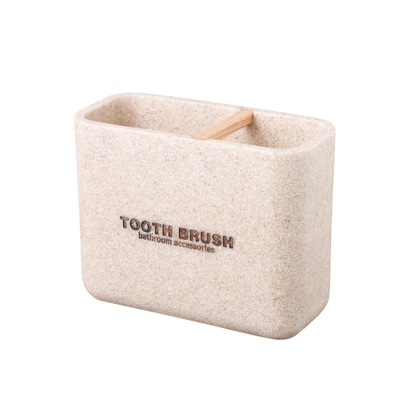 Dakar toothbrush container 14 x 6.5 x 10.7 cm beige image number null