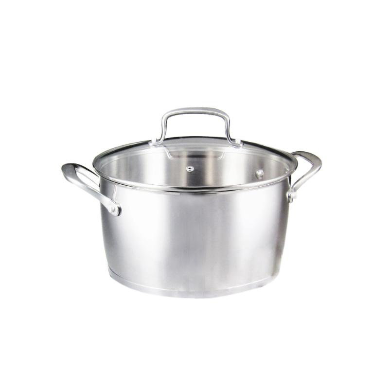 Tsd casserole 18/10 stainless steel with lid 24cm, , medium image number null