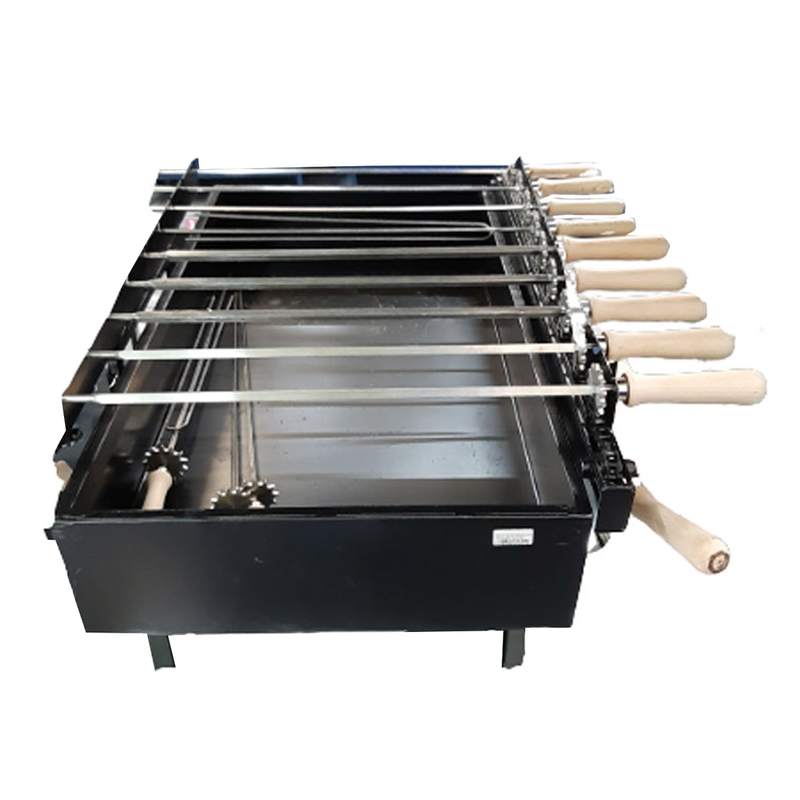 Coal bbq with mechanism 70x40cm rollex black 5 chiles 5 skiles 2 sieftalia, , medium-null