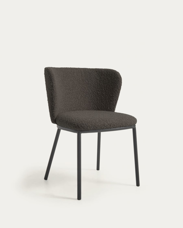Ciselia dining chair with black boucle image number null