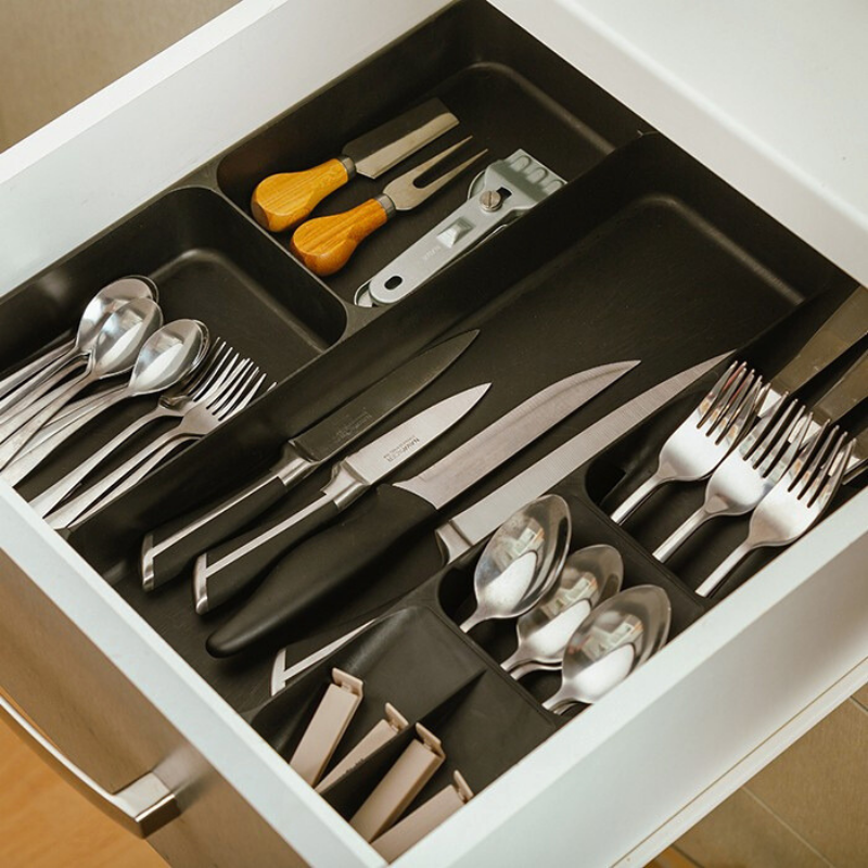 Nava acer cutlery tray-null