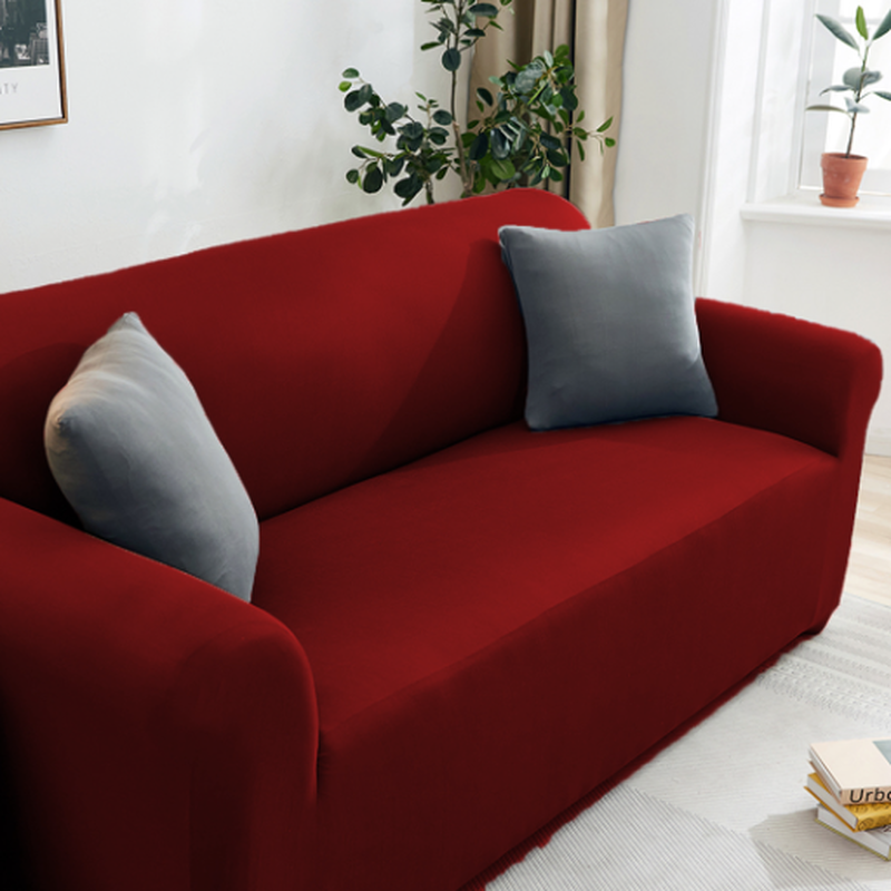Elastic straight cover four seater 195cm-280cm #sf2 image number null