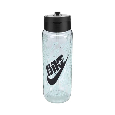 Nike tr renew recharge straw bottle 24 oz graphic, Green / Black, medium