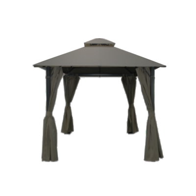 L.h garden gazeboo with double roof 3x3m anthracite