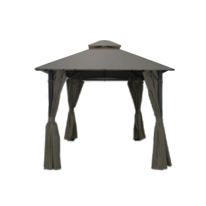 L.h garden gazeboo with double roof 3x3m anthracite image number null