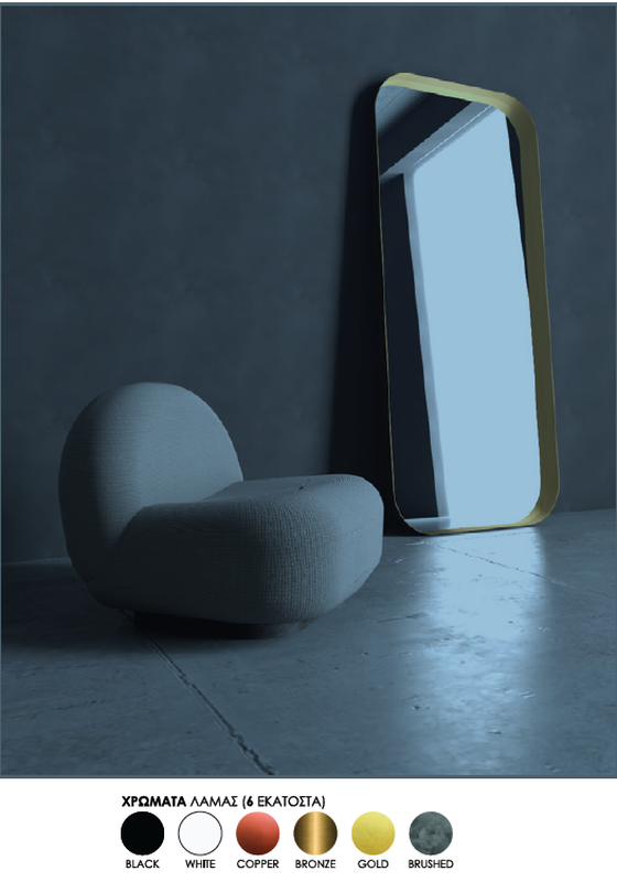 Iron floor curved mirror image number null