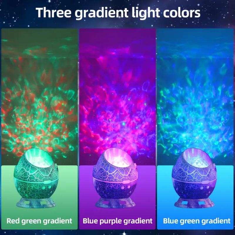 Galaxy nightlight dinosaur egg – led star projector for magical bedtimes, , medium-null