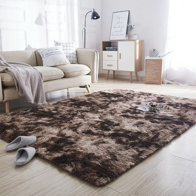 Soft fluffy two-tone carpet #sfc7, Brown, medium