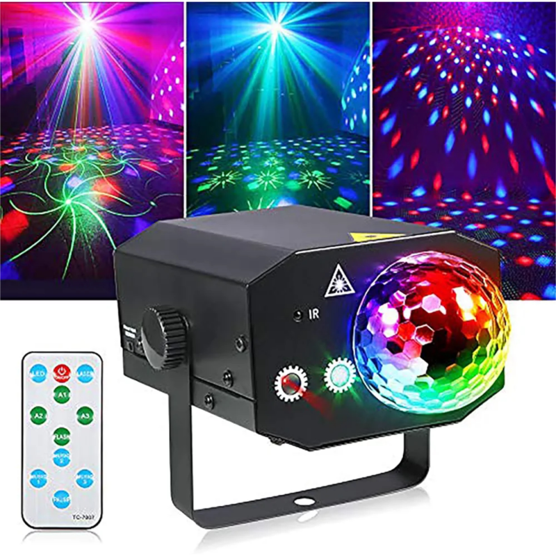 Φωτορυθμικό disco ball led & laser με beam led effects, strobe effect & laser, , medium image number null