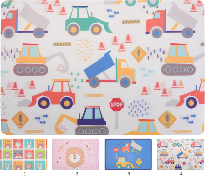 Placemat pp 435x285mm 4 assorted colors