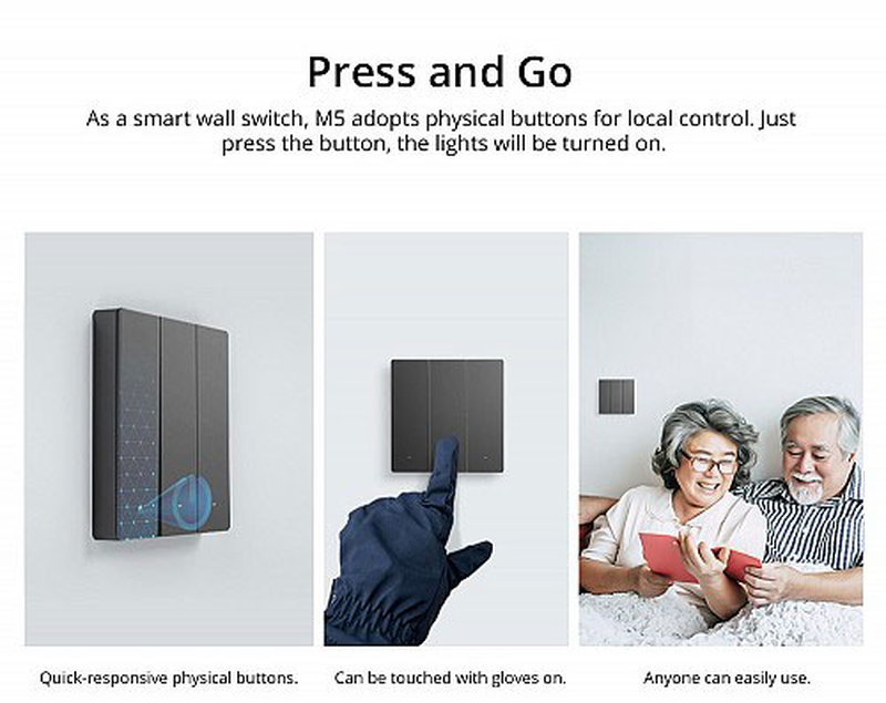 Sonoff Wi-Fi smart διπλος μηχανικος διακοπτης, , medium image number null
