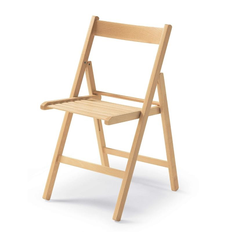 Kira folding chair wooden  - natural, , medium-null