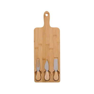 Day bamboo cheese board & knifes 45x15x2cm