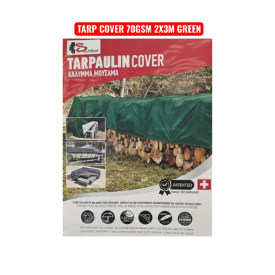 Tarpaulin cover 70gsm 2x3m green, , medium