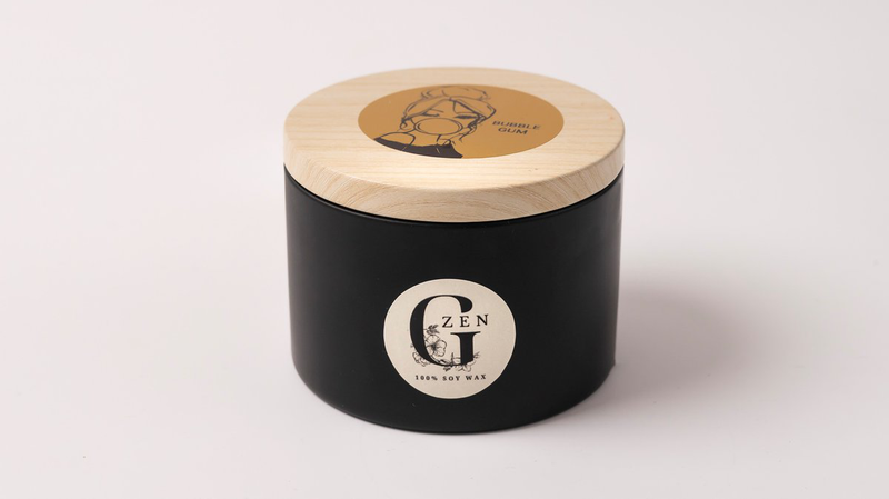 Soy scented  candle | 225gr | Bubble Gum-null