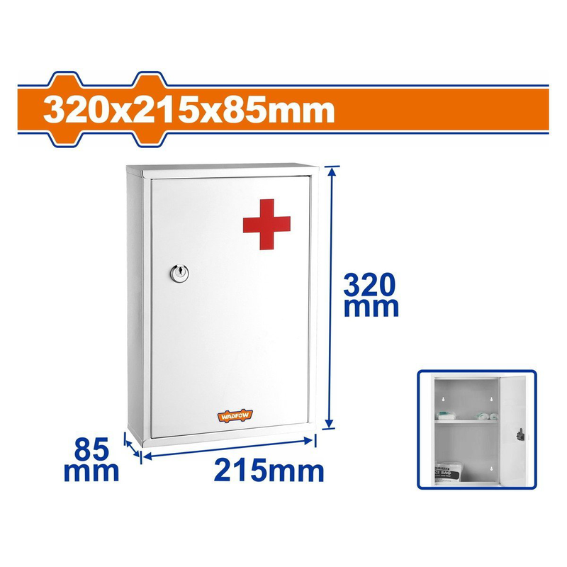 Product image: Wadfow medical cabinet 320x215x85mm (wyyx4501), , medium-null