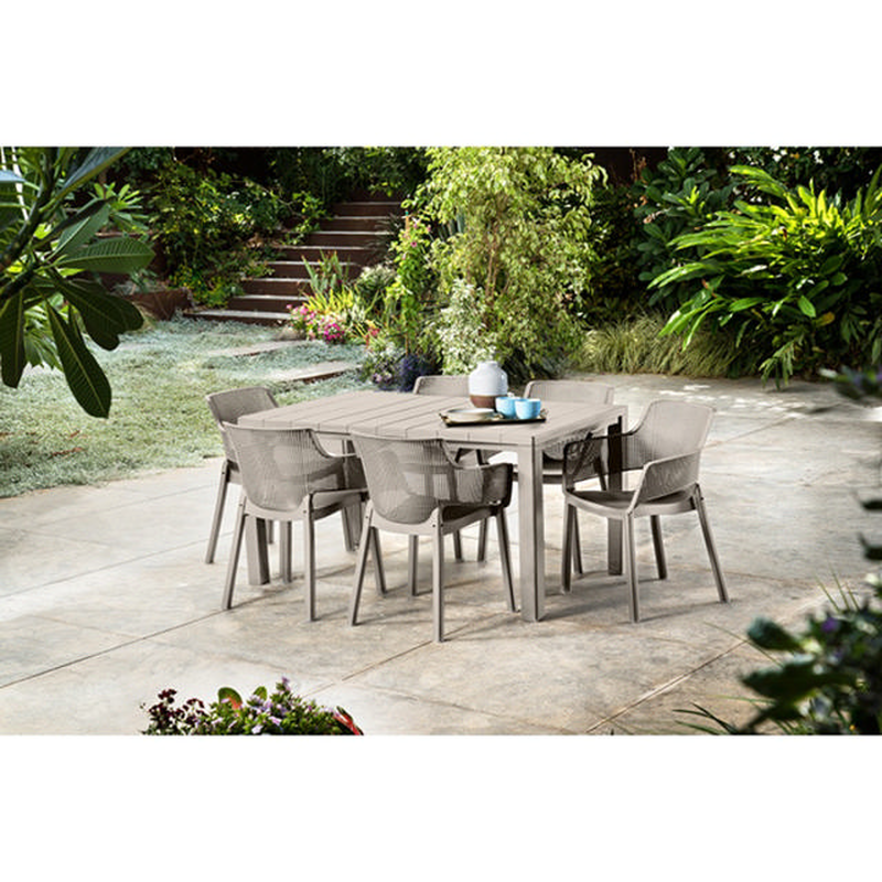 Keter elisa outdoor chair 62.5x57.7x79cm - cappuccino, , medium-null