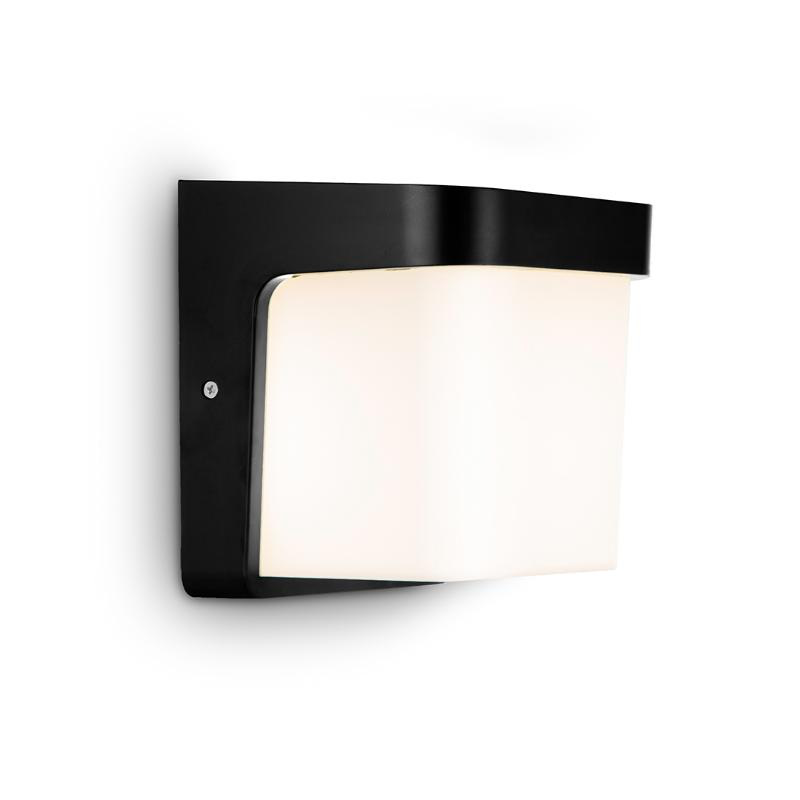 Sunlight 1xe27 (max.18w) wall light black ip54 l170xw140xh170mm, , medium-null