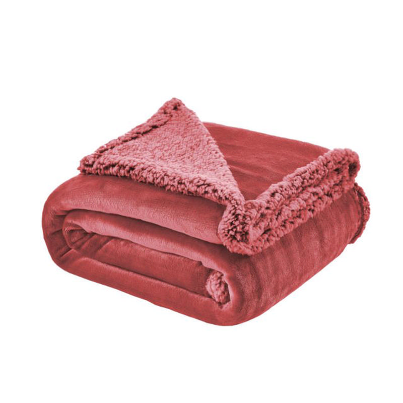 Blanket sherpa flannel 200x220 - 4 assorted colors, , medium-null