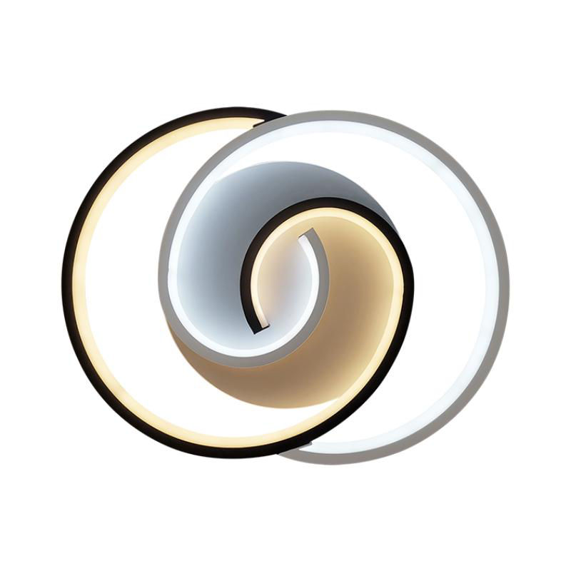 Sunlight led 38w ceiling light with remote control sand black+white dimmable 2152lm cct 120° ip20, , medium-null