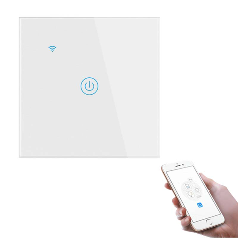 Sunlight εξυπνος διακοπτης 1-gang 1-way switch (on/off) 10amp load (200w) Wi-Fi tuya app, , medium-null