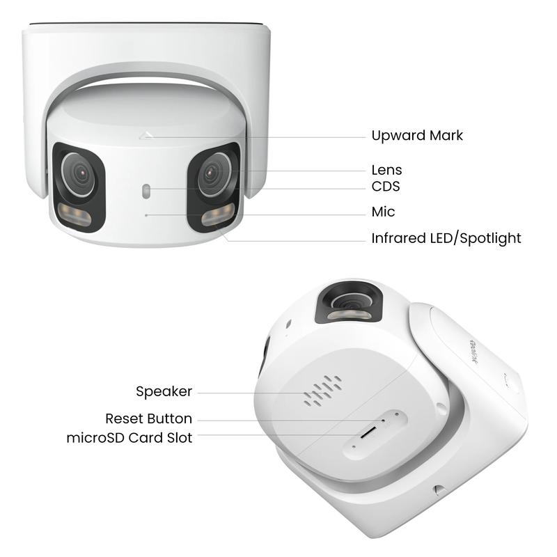 Reolink pro ip poe dual illumination 16.0mp dome 2.8mm dual camera sed rp-pct16md, , medium-null